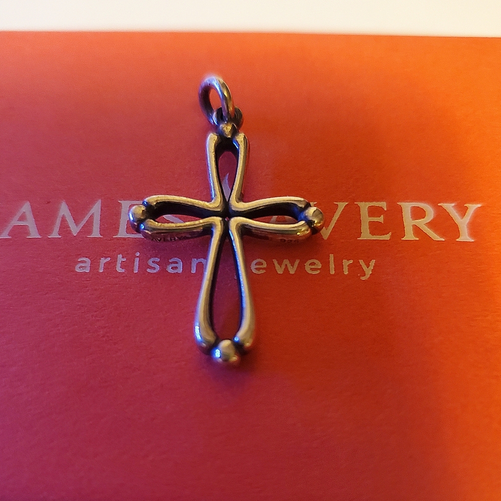 James Avery Retired Open Cross With Buds